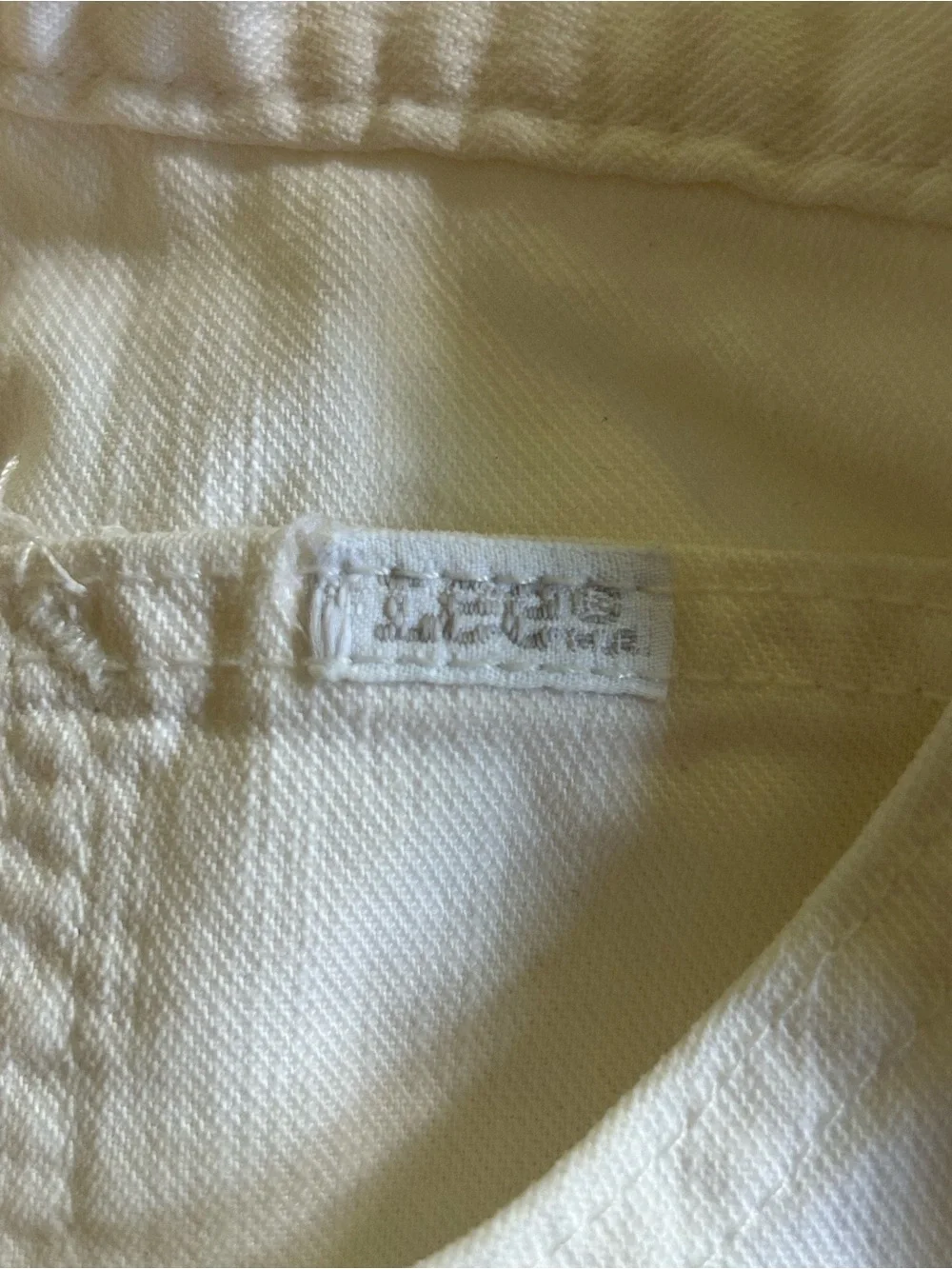Vtg 80s 90s LEE White High Rise Denim Jean Mom Shorts Sz 6 Small Boho Summer